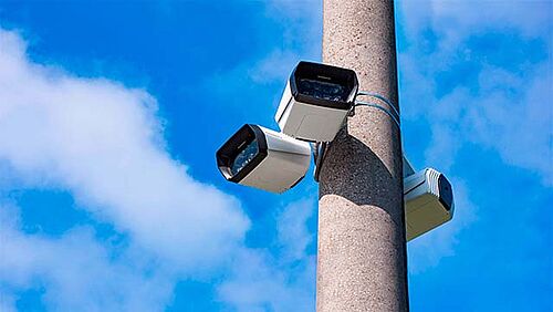 Panomera Surveillance Cameras On Mast