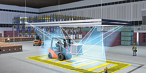 "On the fly" freight dimensioning for logistics