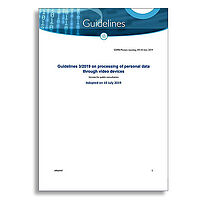 Guidelines GDPR video surveillance