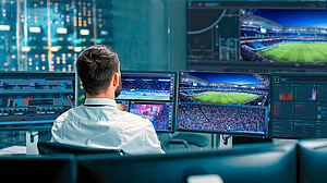 Controll Room Video surveillance stadium