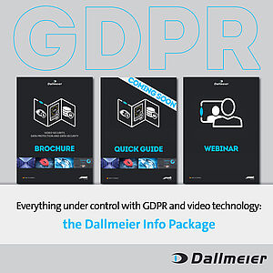 GDPR Info package: Dallmeier video surveillance cameras are compliant