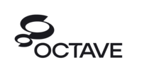 Logo featuring the word "OCTAVE" in bold letters, accompanied by a stylized graphic element resembling musical notes or sound waves.