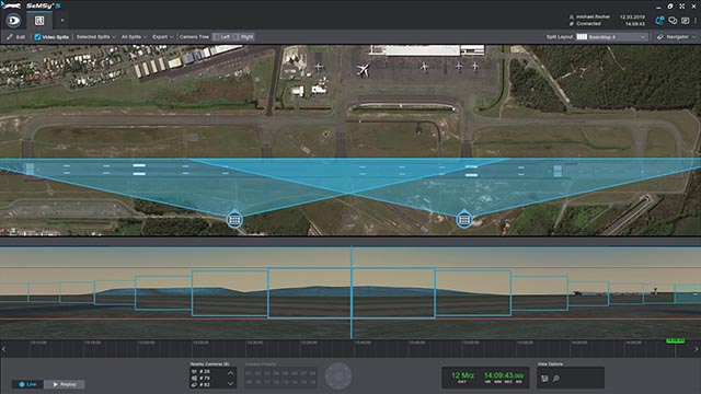 Flughafen Runway Videoüberwachung