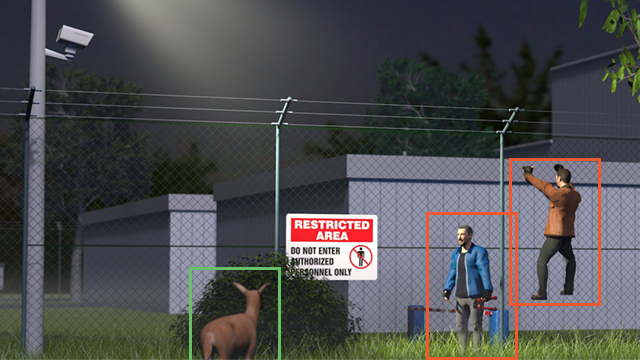 Video surveillance software: perimeter protection, AI-based object classification