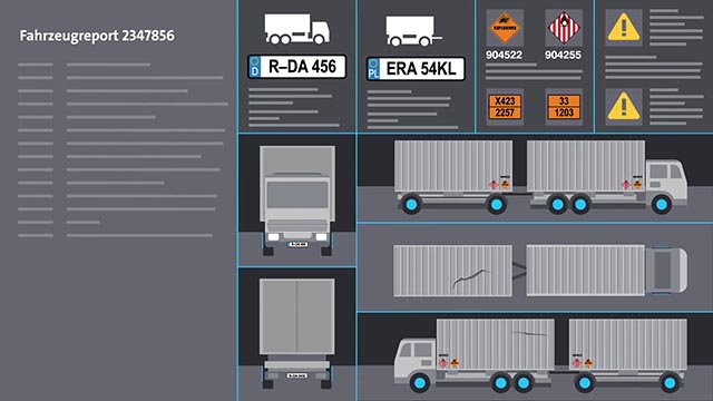 Logistik Einfahrt Ausfahrt Dokumente