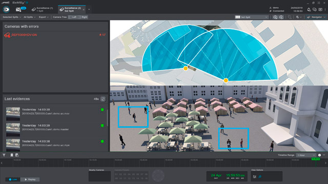 Sistema de información por vídeo: Visualización fácil de grandes superficies