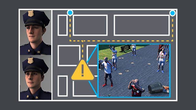 Stadium: Digital situation assessment of criminal acts