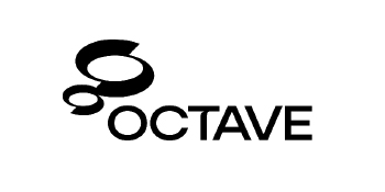Logo of OCTAVE featuring stylized circular shapes and the word "OCTAVE" in bold, modern typography.