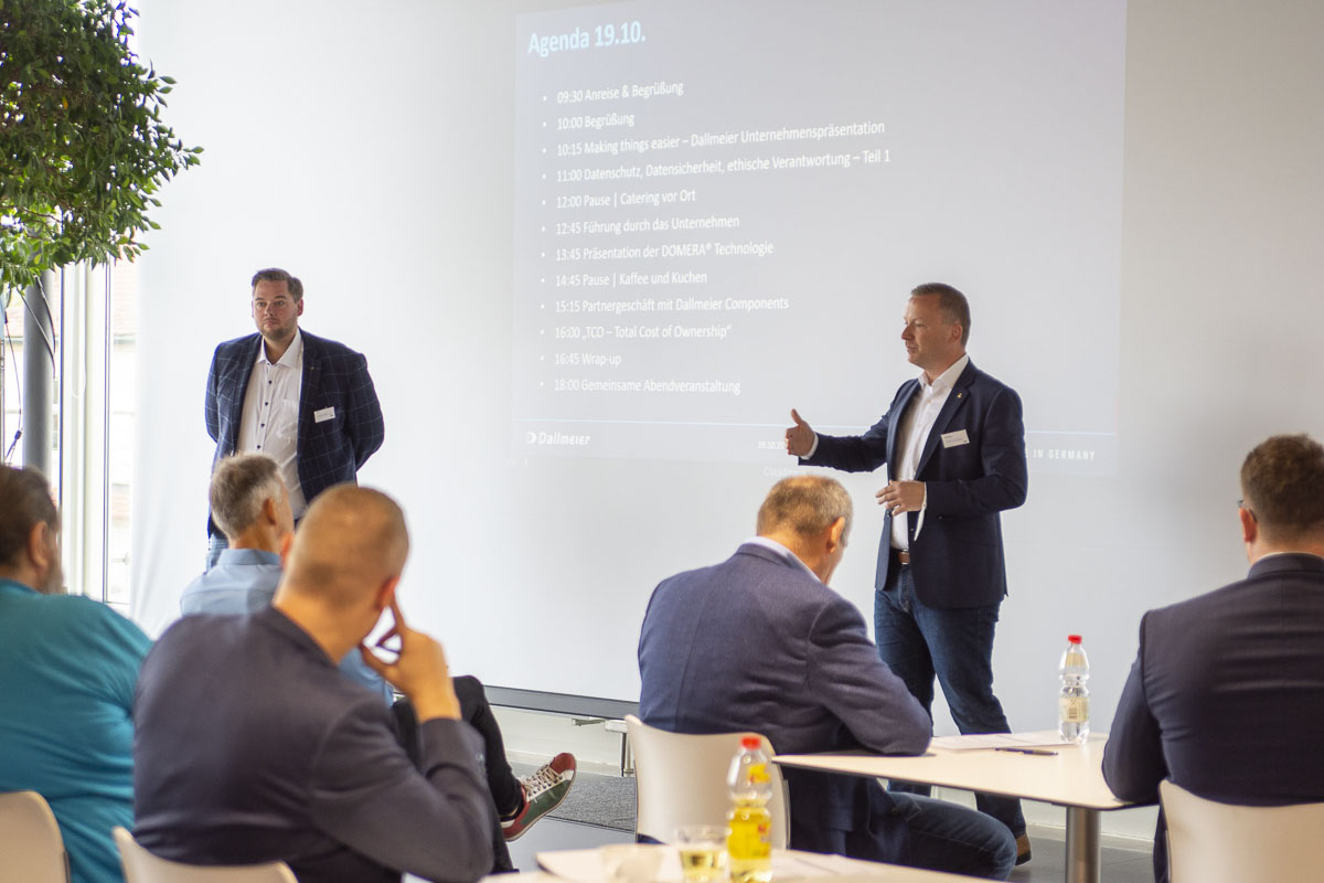 Dallmeier Partner Days October 2022 - Christoph Haack and Christian Linthaler