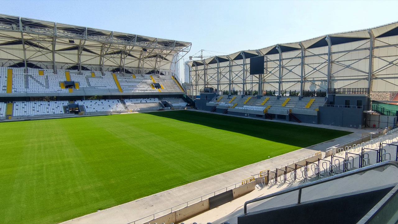 Panorama view of the Alsancak stadium.