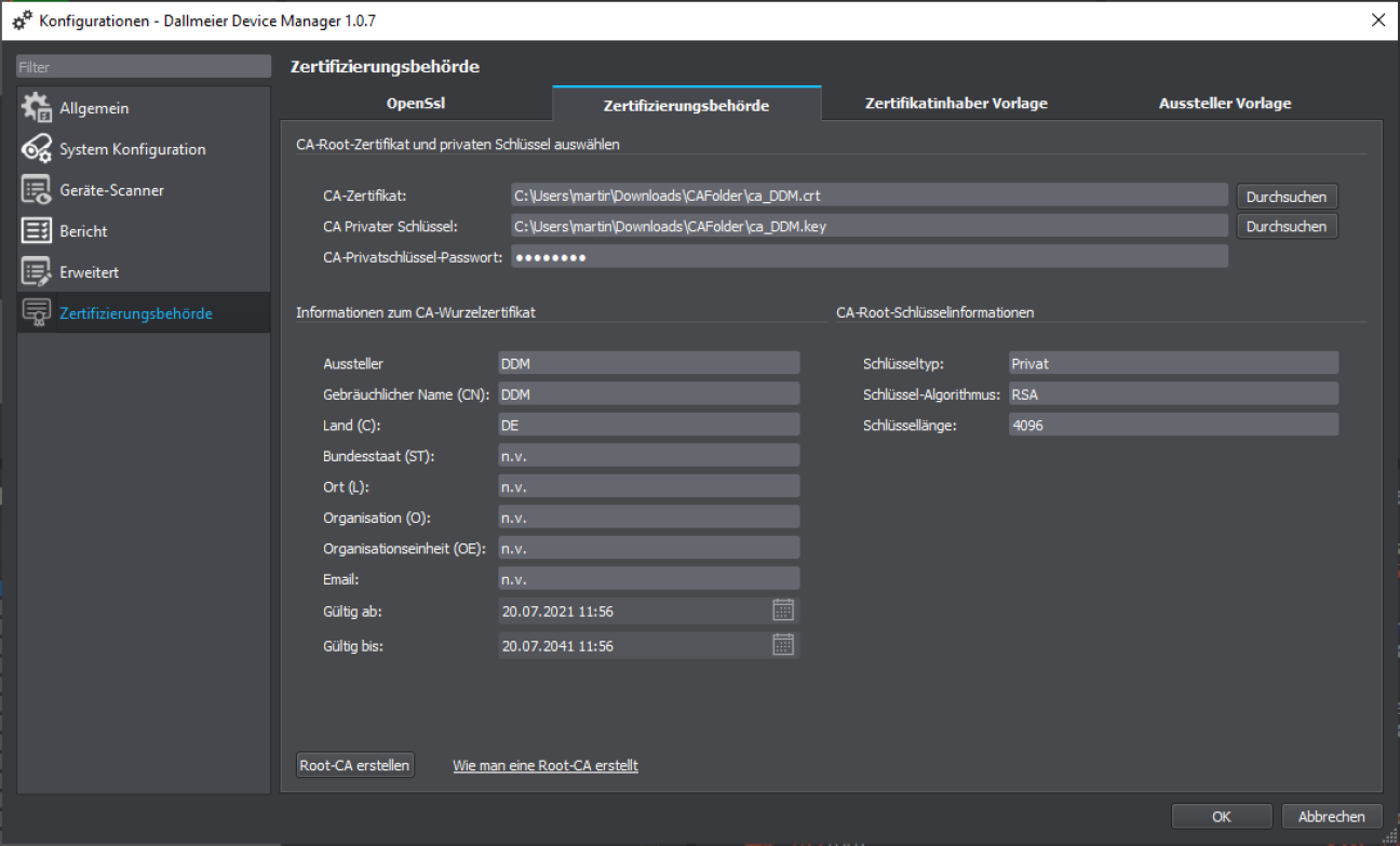 Dallmeier Device Manager Screenshot